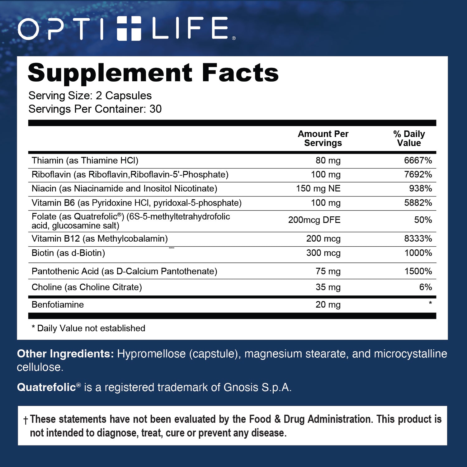 OPTI + HOMOCYSTEINE